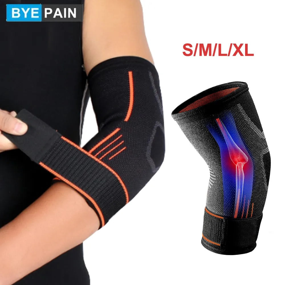 Fitness Elbow Brace Compression Support Sleeve for Tendonitis, Tennis Elbow, Golf Treatment - Reduce Joint Pain